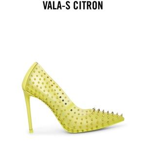 Vala Citron Spike Heels